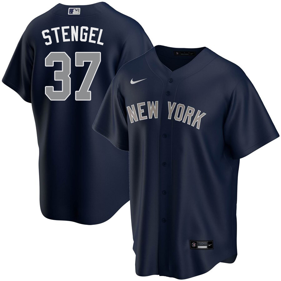 2020 Nike Men #37 Casey Stengel New York Yankees Baseball Jerseys Sale-Navy